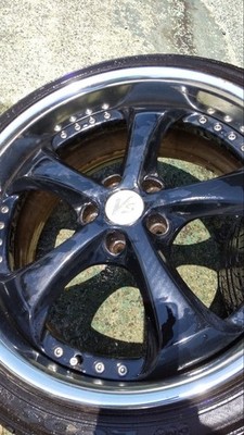 JDM WORK VS-KF 19-inch wheels 4-book set Aristocrat round rare out of No Tires - Image 3