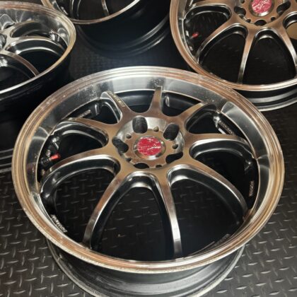 JDM WORK Emotion D9R 18x7.5J/8.5J +38 5x114.3 4-Wheel Set (No Tires)