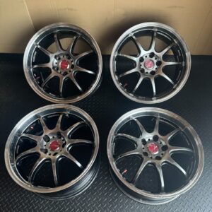 JDM WORK Emotion D9R 18×7.5J/8.5J +38 5×114.3 4-Wheel Set (No Tires)