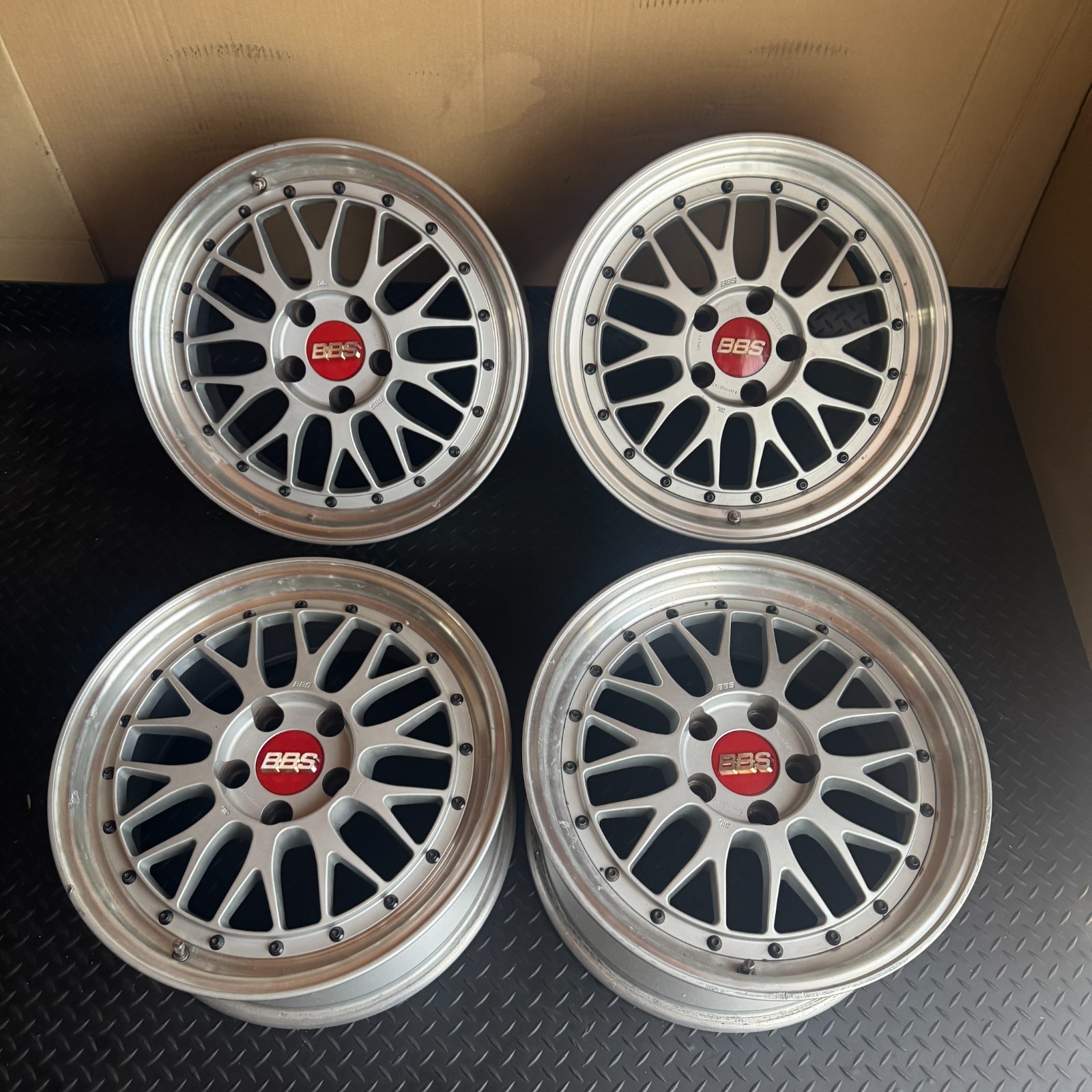 JDM BBS LMP074 LMP075 4wheels 17x8+40 9+40 5x114.3