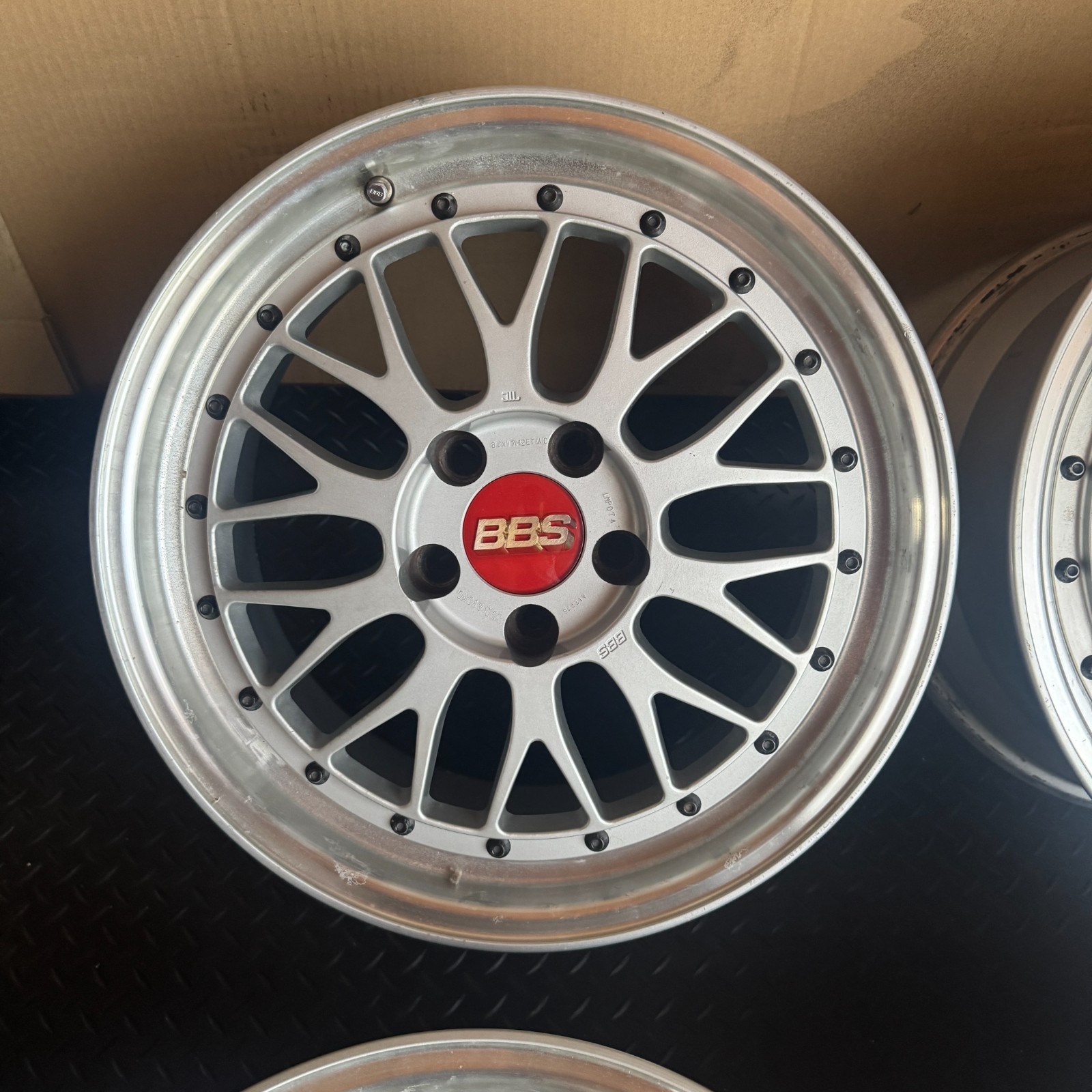 JDM BBS LMP074 LMP075 4wheels 17x8+40 9+40 5x114.3 - 画像 (5)