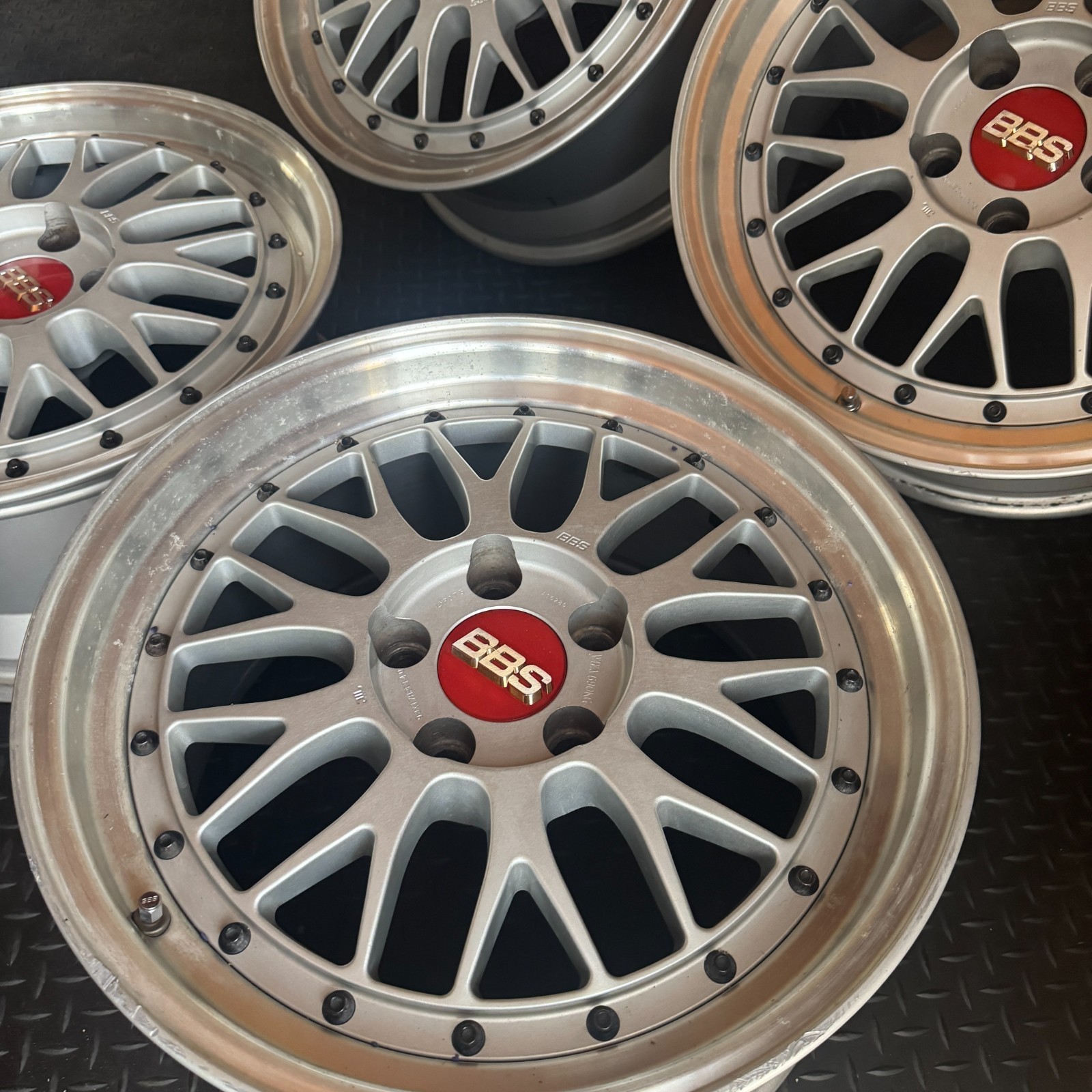 JDM BBS LMP074 LMP075 4wheels 17x8+40 9+40 5x114.3 - 画像 (6)