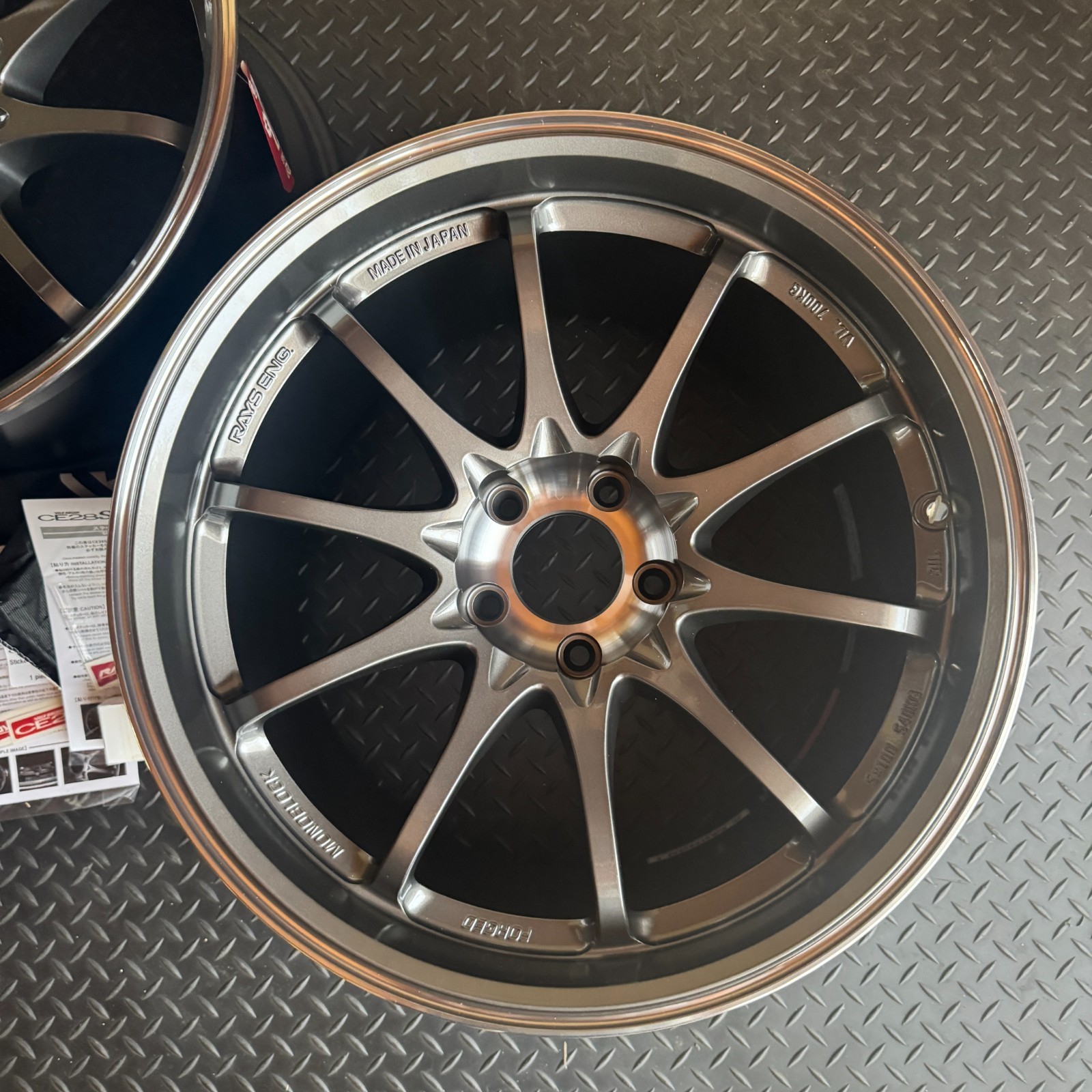 New RAYS Volk Racing CE28SL 2Wheels 18x10.5+15 5x114.3 PG - 画像 (4)