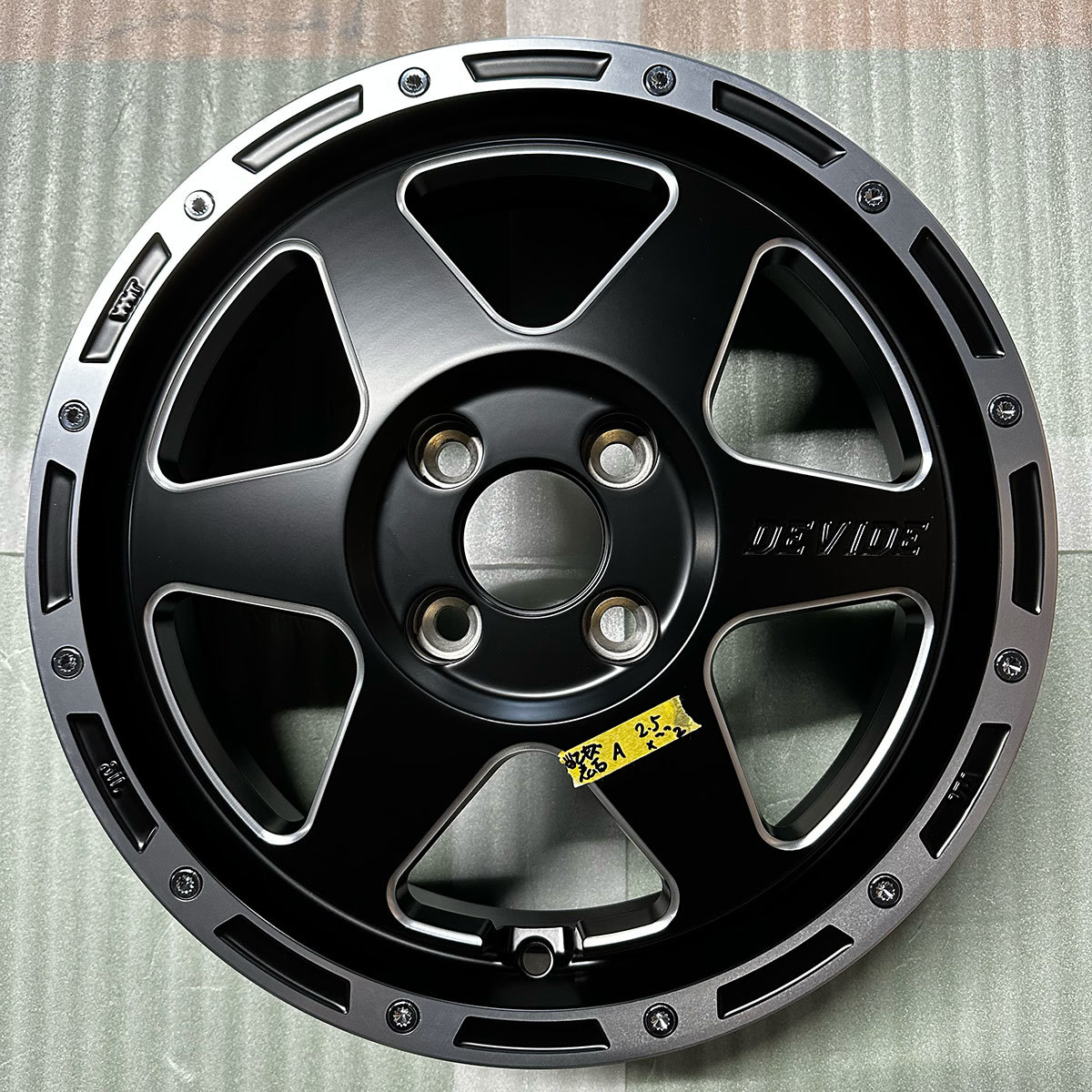 JDM SSR Aluminum Wheel Divide TR-6 15 inch 4.5J 43 4-100 4wheels set | (No Tires) - 画像 (4)
