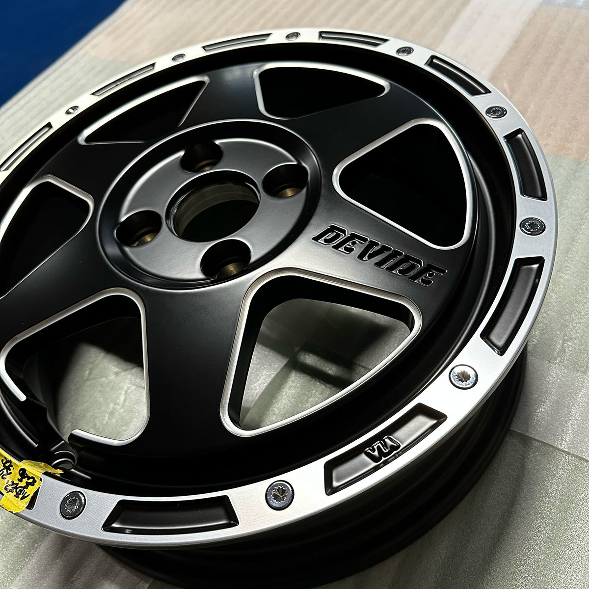 JDM SSR Aluminum Wheel Divide TR-6 15 inch 4.5J 43 4-100 4wheels set | (No Tires) - 画像 (2)