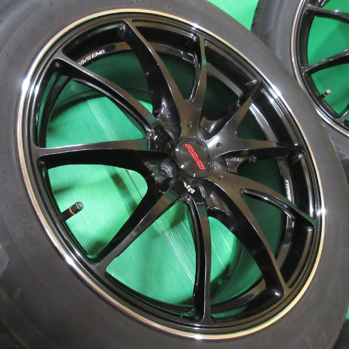 JDM RAYS VOLK RACING G25 225/55R18 2023 summer tires 50%-60% tread BRI (No Tires) - 画像 (2)