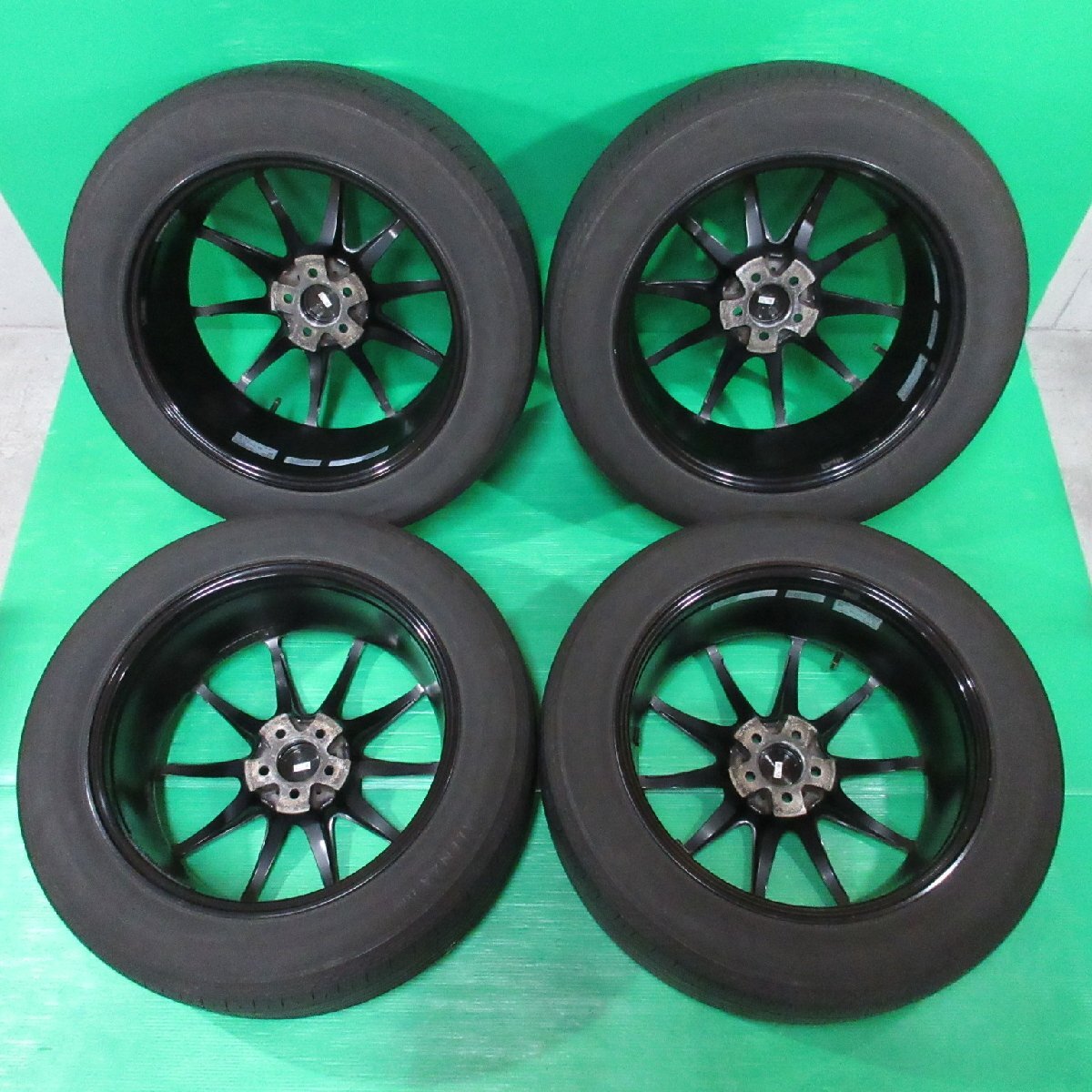 JDM RAYS VOLK RACING G25 225/55R18 2023 summer tires 50%-60% tread BRI (No Tires) - 画像 (3)
