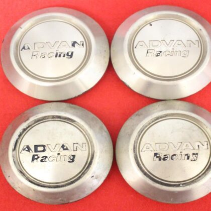 JDM 4 Advan Racing Aftermarket Wheel Center Plates Center Covers Emble (No Tires)