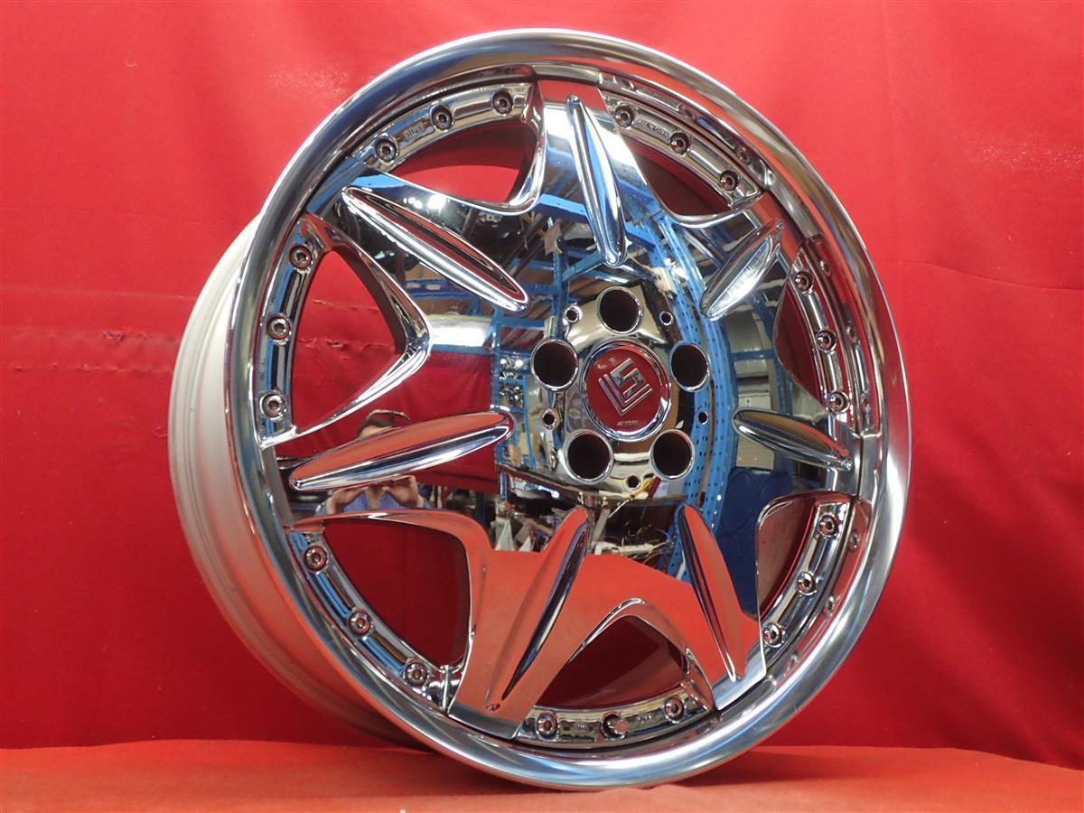 JDM WORK work LS207 3P wheel 4wheels 8.5/9.5J20 PCD114.3 5 hole +44 hu (No Tires) - 画像 (2)