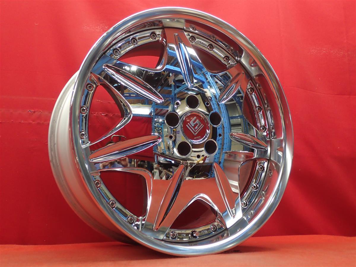 JDM WORK work LS207 3P wheel 4wheels 8.5/9.5J20 PCD114.3 5 hole +44 hu (No Tires) - 画像 (3)