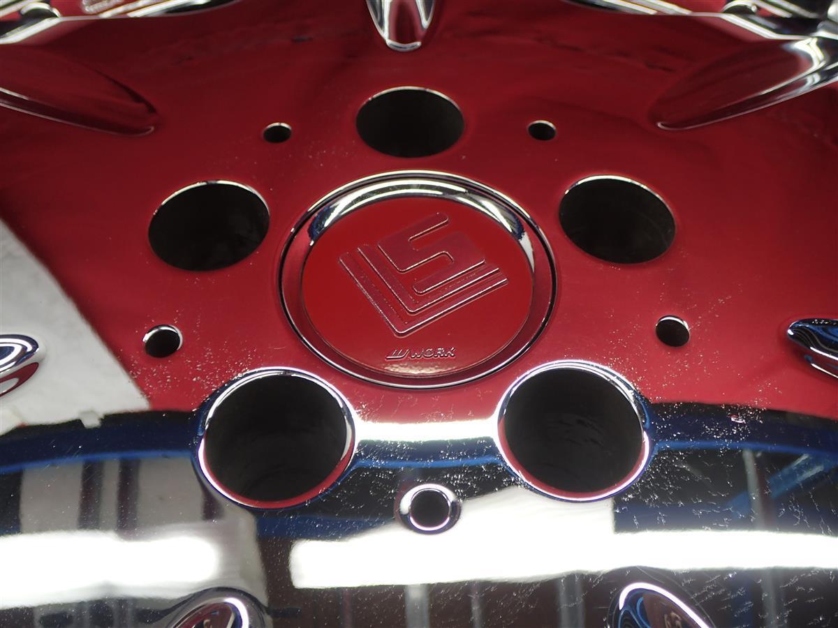 JDM WORK work LS207 3P wheel 4wheels 8.5/9.5J20 PCD114.3 5 hole +44 hu (No Tires) - 画像 (9)