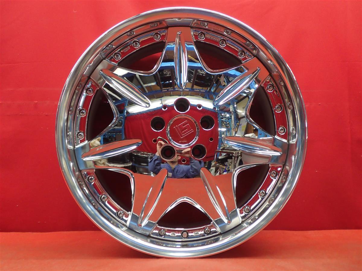 JDM WORK work LS207 3P wheel 4wheels 8.5/9.5J20 PCD114.3 5 hole +44 hu (No Tires) - 画像 (8)