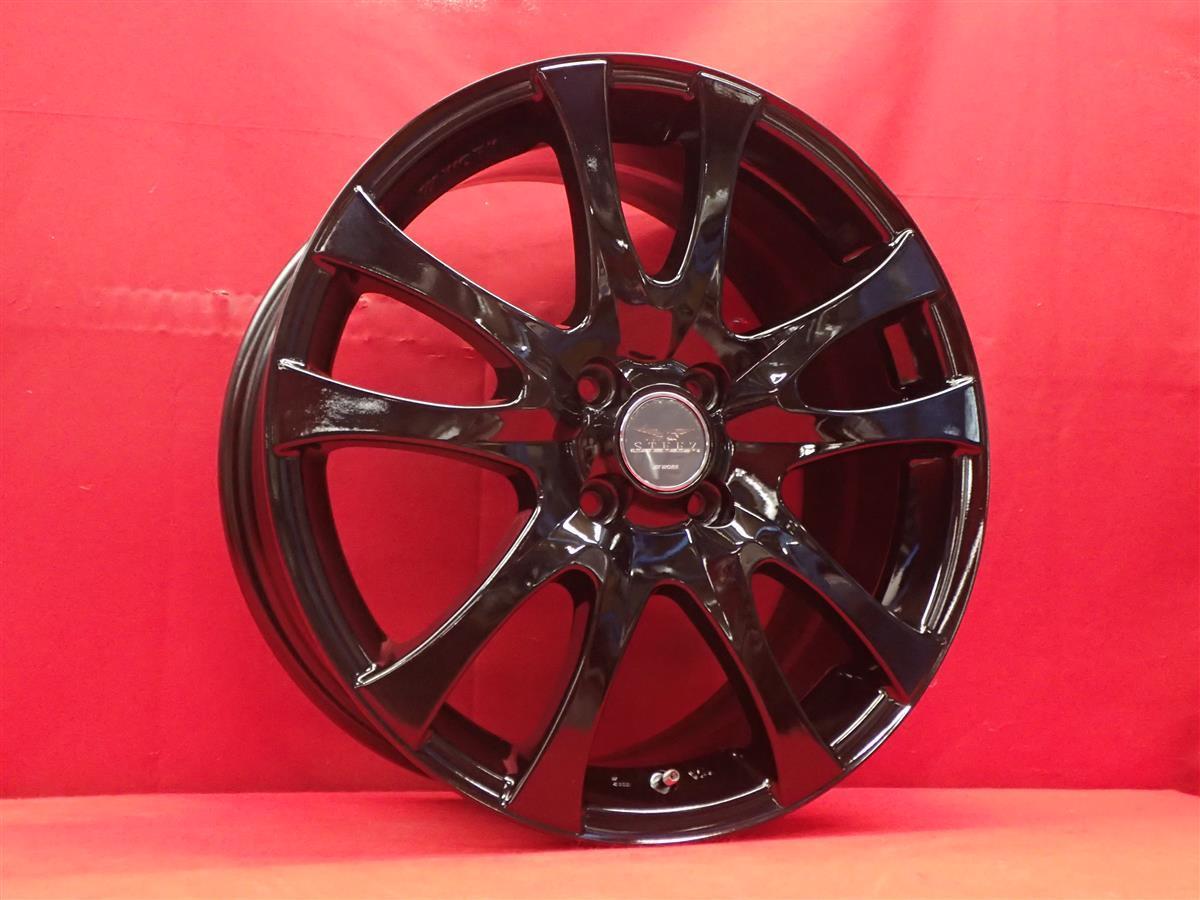 JDM WORK work STEEZ ASPA wheel 4wheels 7J-17 PCD100 4 holes +53 hub 60 (No Tires) - 画像 (2)