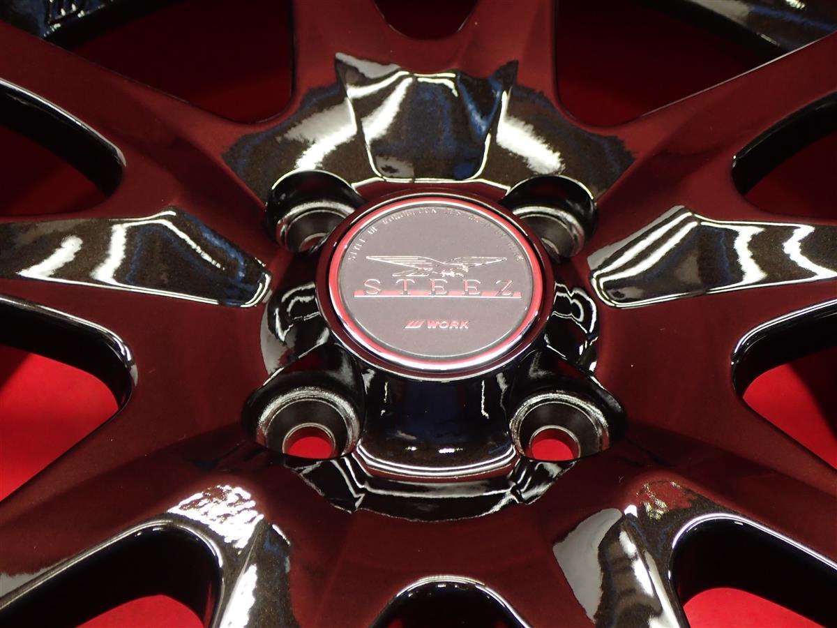 JDM WORK work STEEZ ASPA wheel 4wheels 7J-17 PCD100 4 holes +53 hub 60 (No Tires) - 画像 (9)