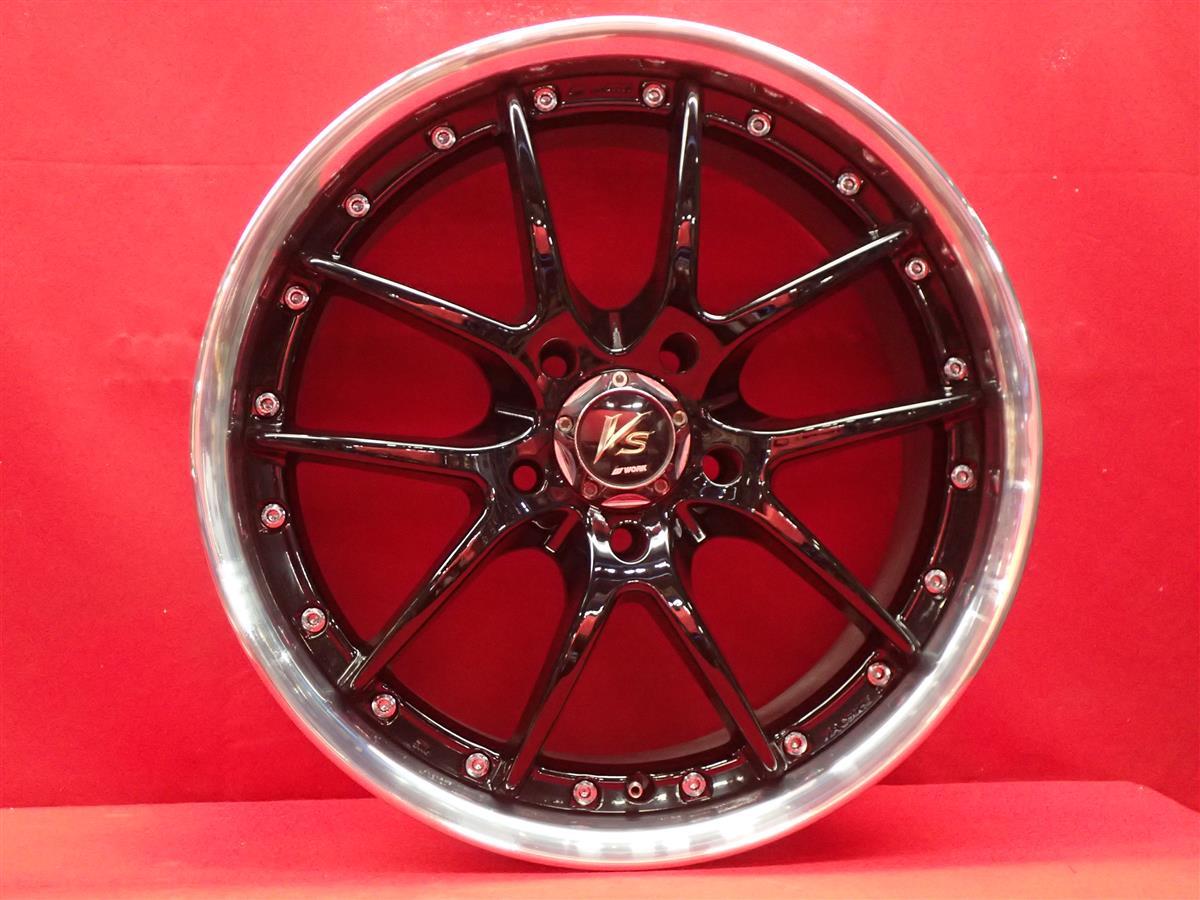 JDM WORK VS SS 4Wheels 17x7.5+36 8.5+41 5x114.3 BBKF (No Tires) - 画像 (4)