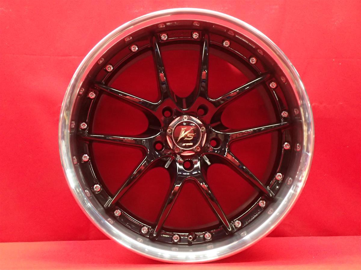 JDM WORK VS SS 4Wheels 17x7.5+36 8.5+41 5x114.3 BBKF (No Tires) - 画像 (7)