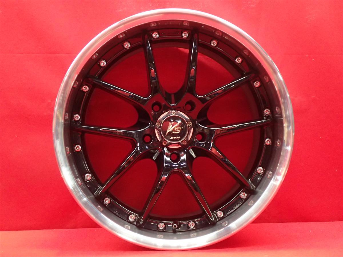JDM WORK VS SS 4Wheels 17x7.5+36 8.5+41 5x114.3 BBKF (No Tires) - 画像 (6)