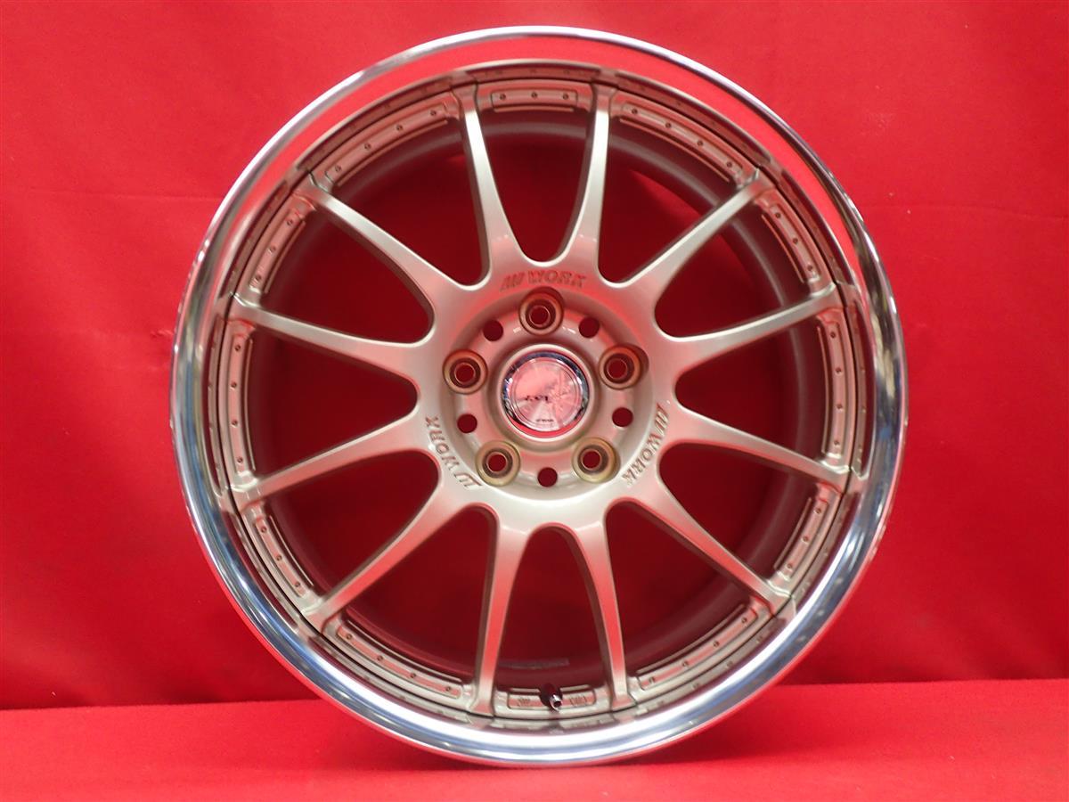 JDM WORK work XSA Battle Ixa 02C Used Wheel 4-Wheel Set 7.5J 18PCD114.3 5 Ho (No Tires) - 画像 (6)