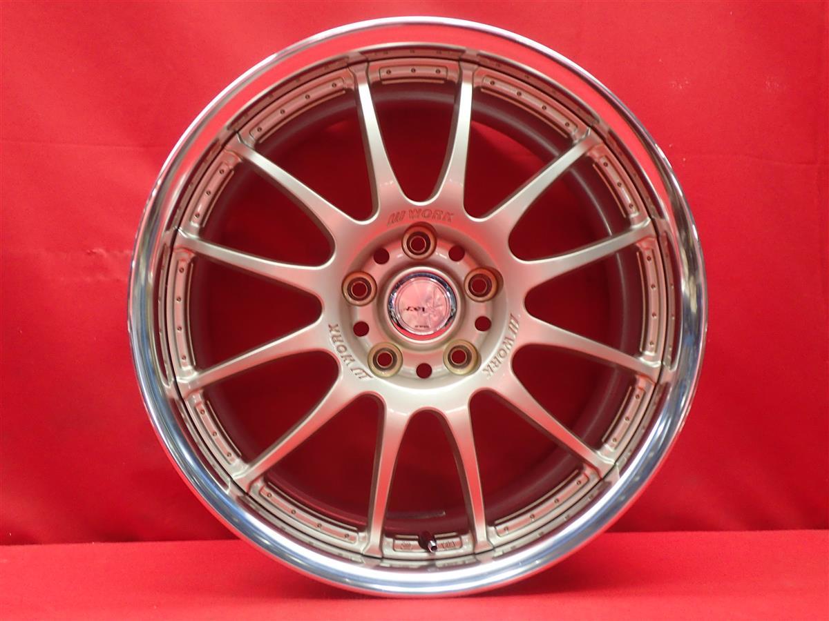 JDM WORK work XSA Battle Ixa 02C Used Wheel 4-Wheel Set 7.5J 18PCD114.3 5 Ho (No Tires) - 画像 (5)