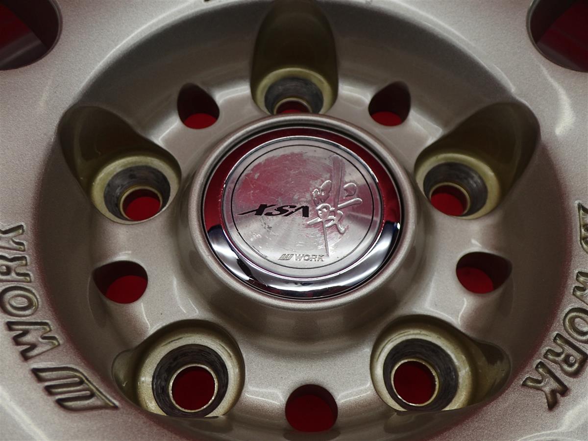 JDM WORK work XSA Battle Ixa 02C Used Wheel 4-Wheel Set 7.5J 18PCD114.3 5 Ho (No Tires) - 画像 (8)