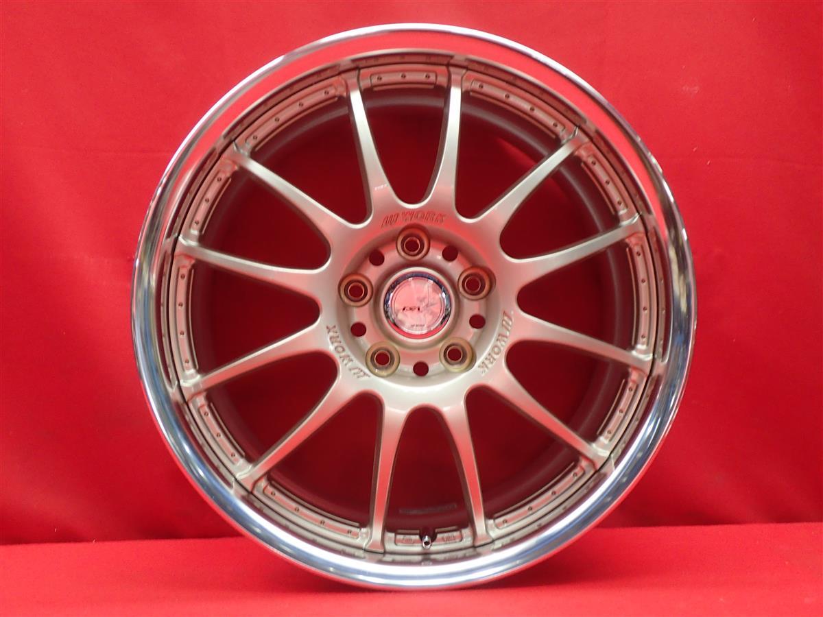 JDM WORK work XSA Battle Ixa 02C Used Wheel 4-Wheel Set 7.5J 18PCD114.3 5 Ho (No Tires) - 画像 (7)