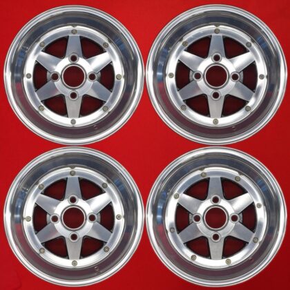 JDM Manufactured in 1982 LONGCHAMP Longchamp XR-4 Used Wheel 4-Wheel Set 8J (No Tires)