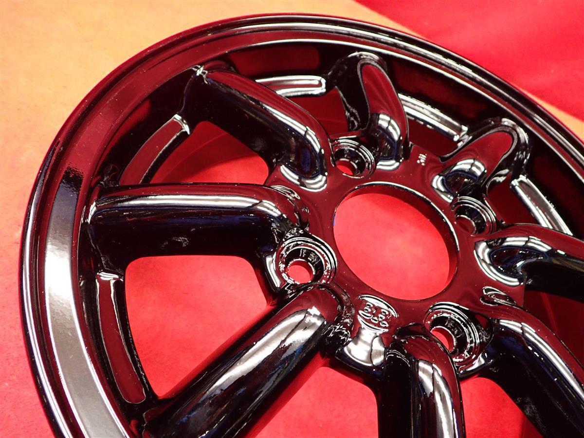 JDM Out of print rare black racing used wheel 4-Wheel Set 4.5J 13 inch PCD11 (No Tires) - 画像 (10)
