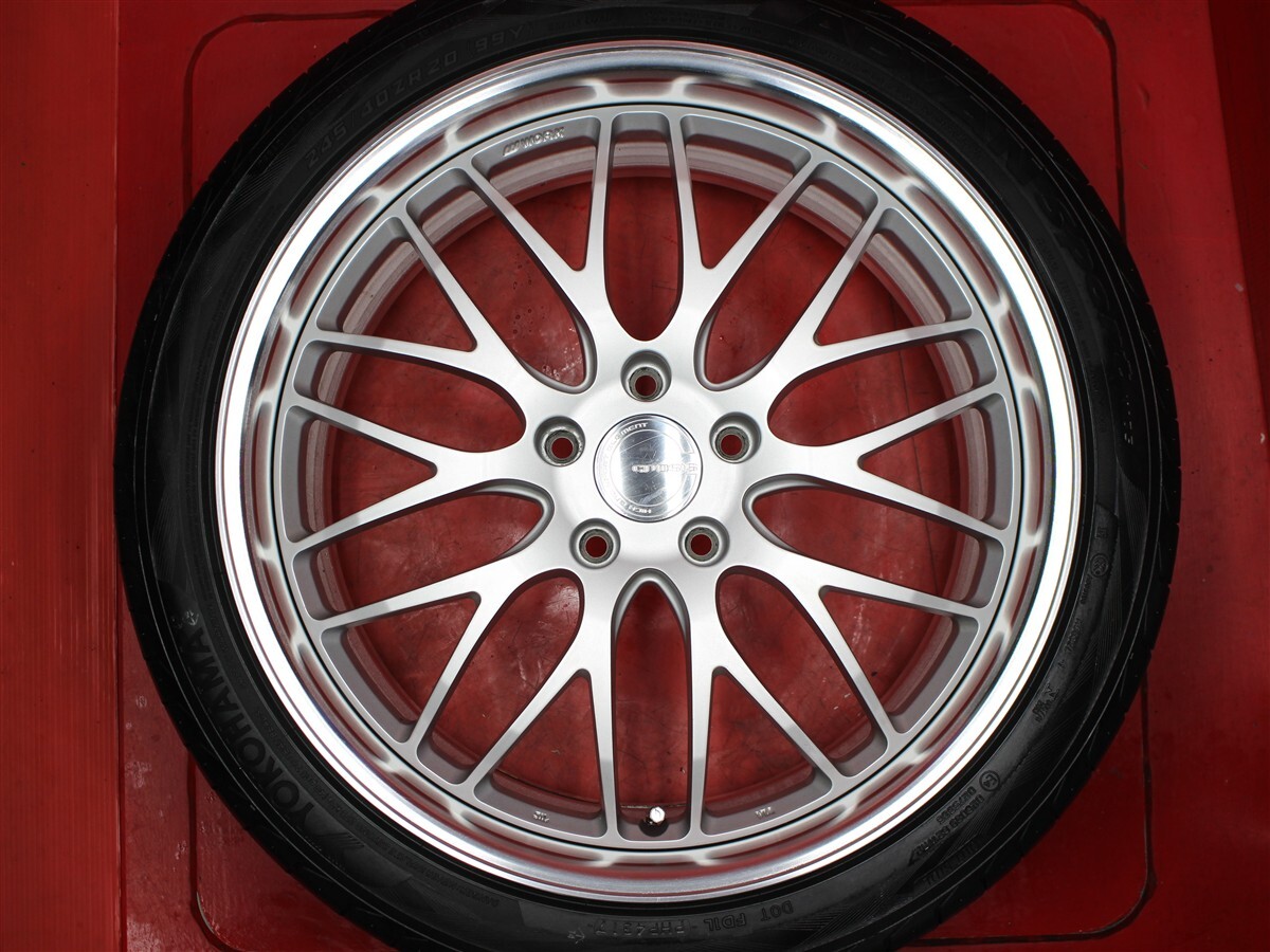 JDM GNOSIS GH2 8.5/9.5J 20PCD120 5 holes +28/+35 hub 72.5 Yokohama Adv (No Tires) - 画像 (4)