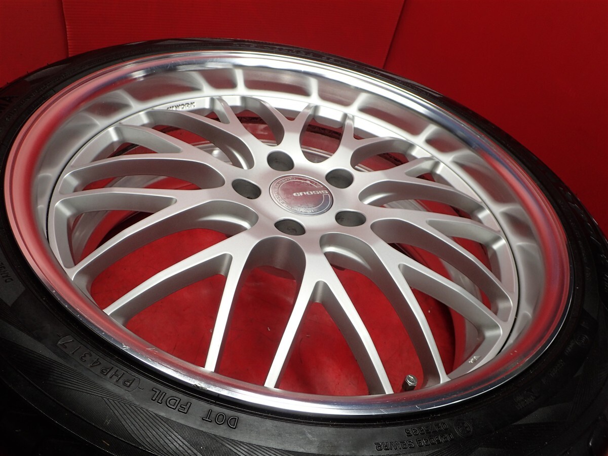JDM GNOSIS GH2 8.5/9.5J 20PCD120 5 holes +28/+35 hub 72.5 Yokohama Adv (No Tires) - 画像 (9)