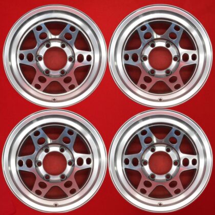JDM Out of print rare Size Zona RV-1 Used wheels 4-Wheel Set 8J 15PCD139.7 6 (No Tires)