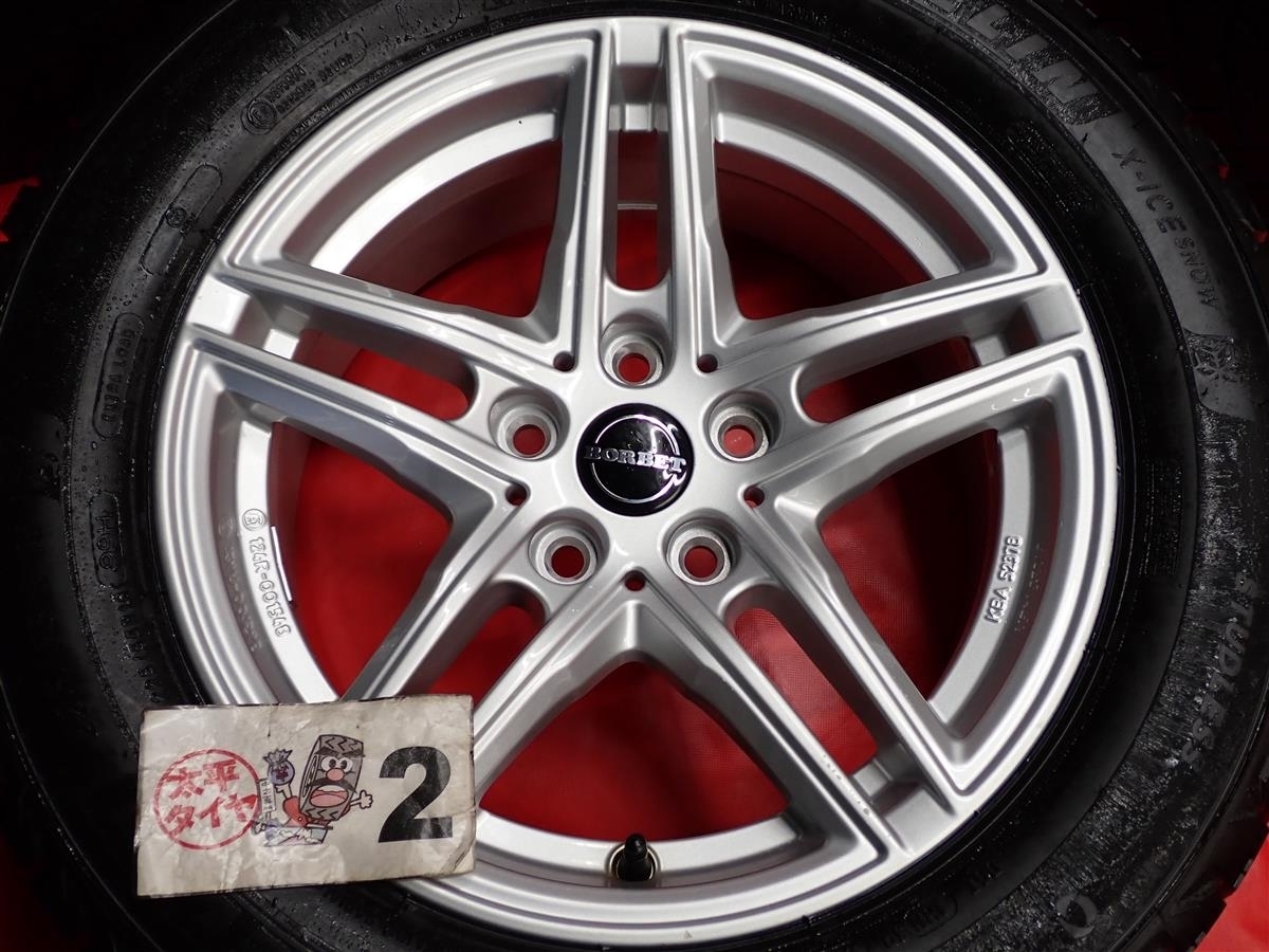 JDM 4-Wheel Set for BMW michelin X-ICE SNOW 225/55R16 99H BORBET typeXR (No Tires) - 画像 (5)