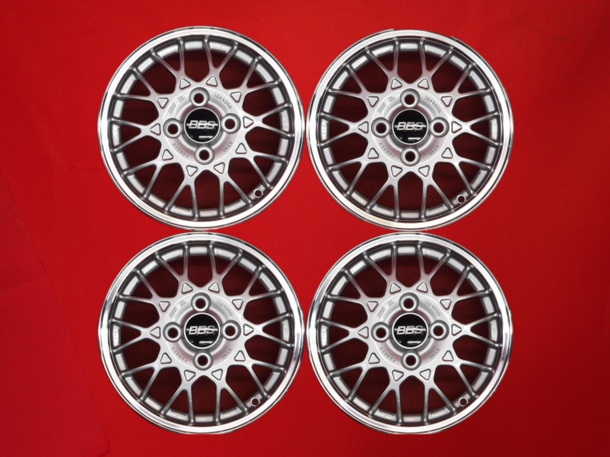 JDM SUBARU subaru genuine BBS used wheel 4-Wheel Set 4J 13PCD100 4 holes +45 (No Tires)