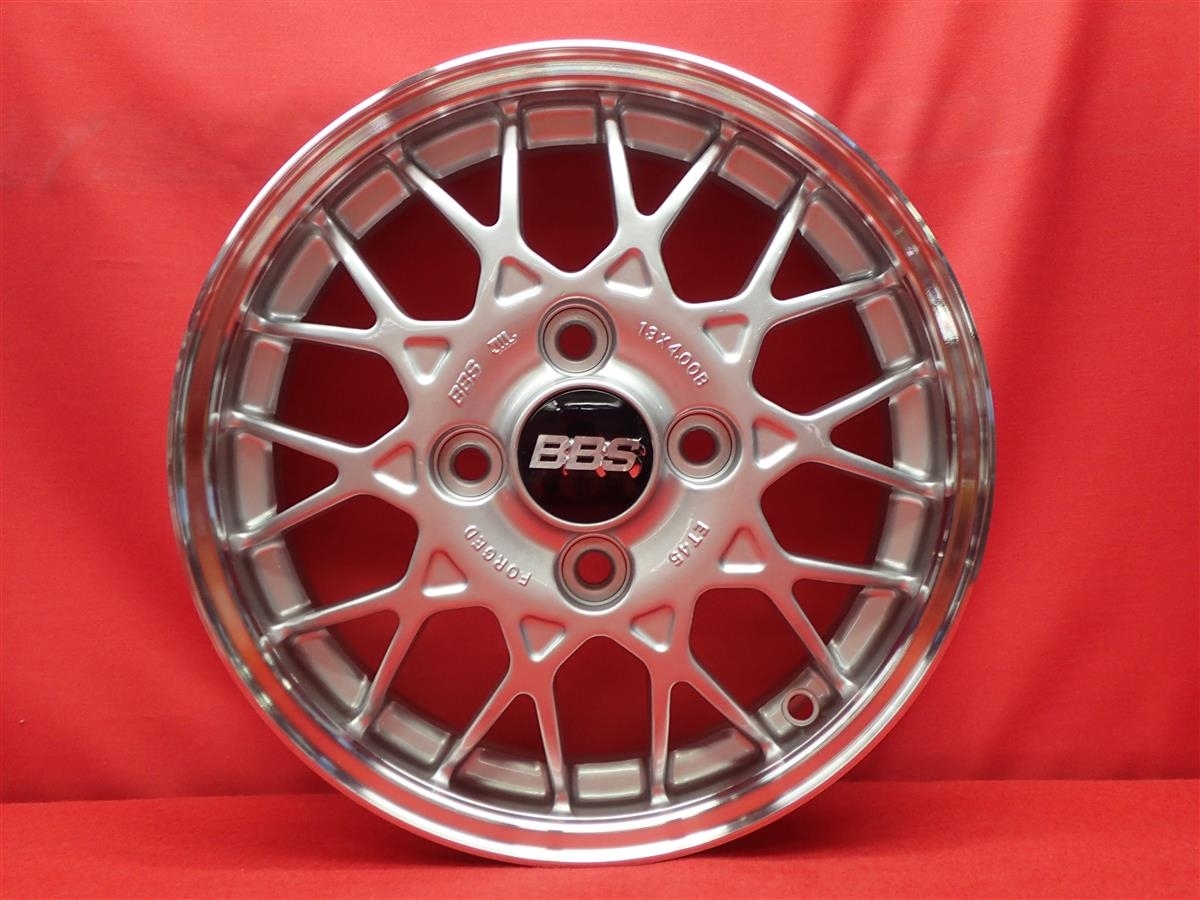 JDM SUBARU subaru genuine BBS used wheel 4-Wheel Set 4J 13PCD100 4 holes +45 (No Tires) - 画像 (4)
