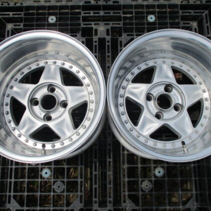 JDM Rare Speedryn 5 spoke 3P 154 holes 108 10J -49 Wheel 2-Wheel Set Caterha (No Tires)