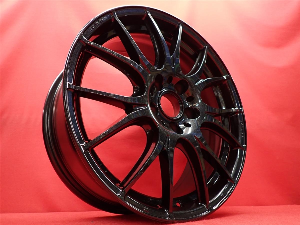 JDM Lightweight 1Pcs9.8kg RAYS HOMURA Village 27Plus Used Wheel 4-Wheel Set (No Tires) - 画像 (2)