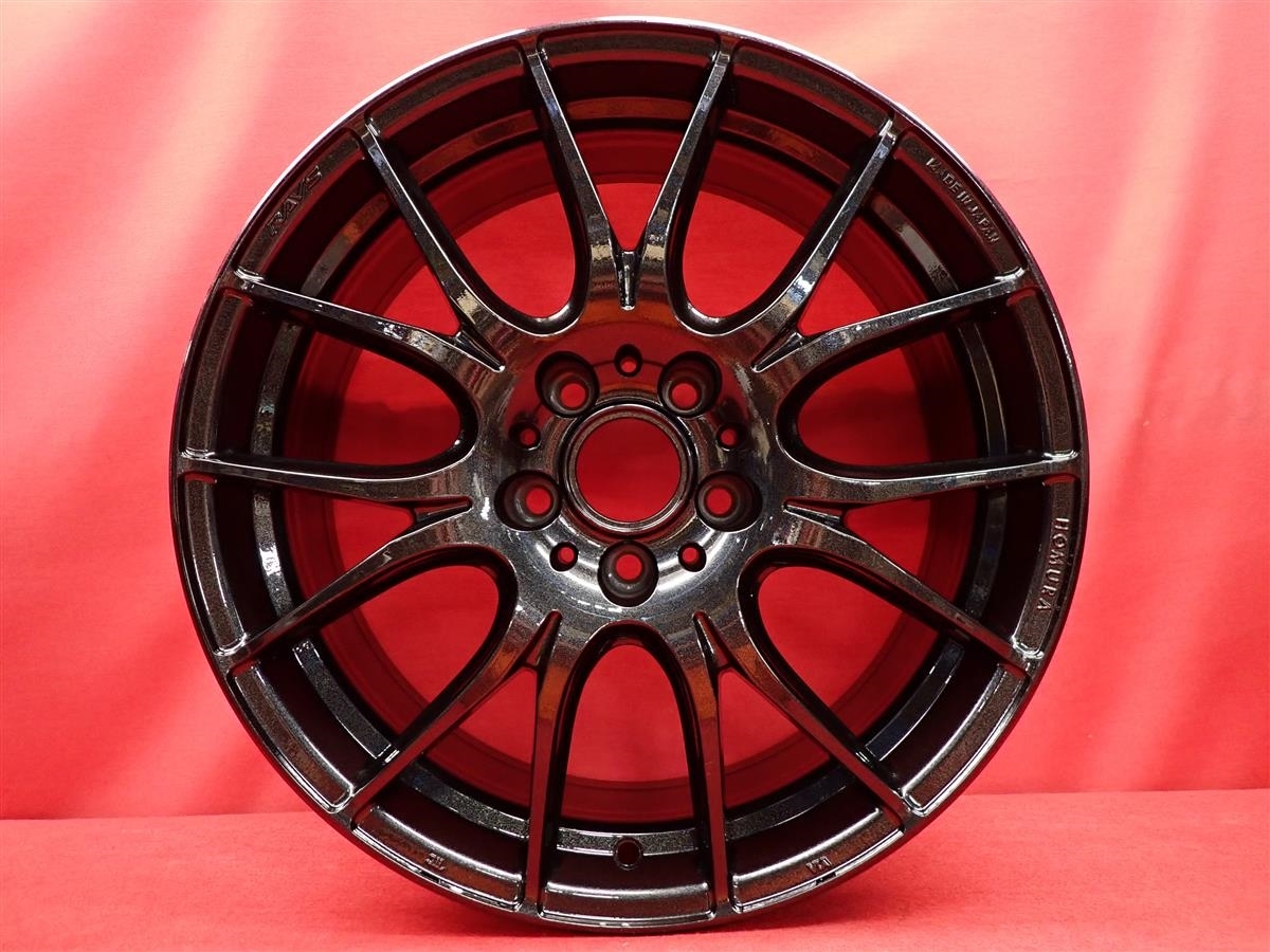 JDM Lightweight 1Pcs9.8kg RAYS HOMURA Village 27Plus Used Wheel 4-Wheel Set (No Tires) - 画像 (5)