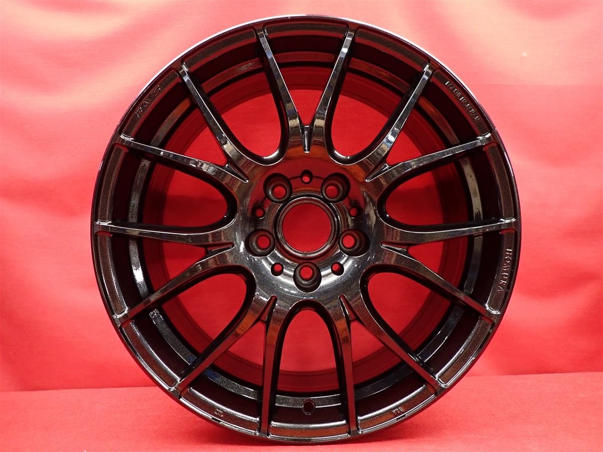 JDM Lightweight 1Pcs9.8kg RAYS HOMURA Village 27Plus Used Wheel 4-Wheel Set (No Tires) - 画像 (6)
