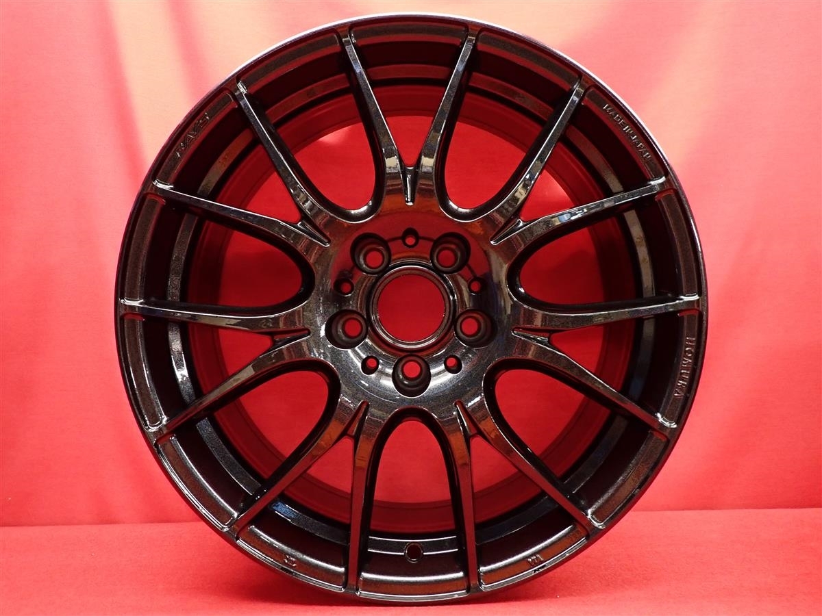 JDM Lightweight 1Pcs9.8kg RAYS HOMURA Village 27Plus Used Wheel 4-Wheel Set (No Tires) - 画像 (7)