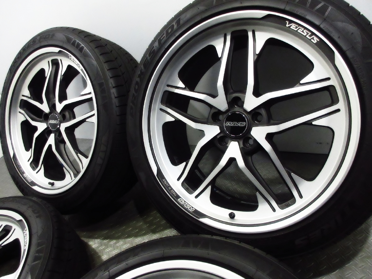 JDM Very low mileage RAYS VERSUS VS250LC 8.5J+45 PCD114.3-5 holes TOYO (No Tires) - 画像 (2)