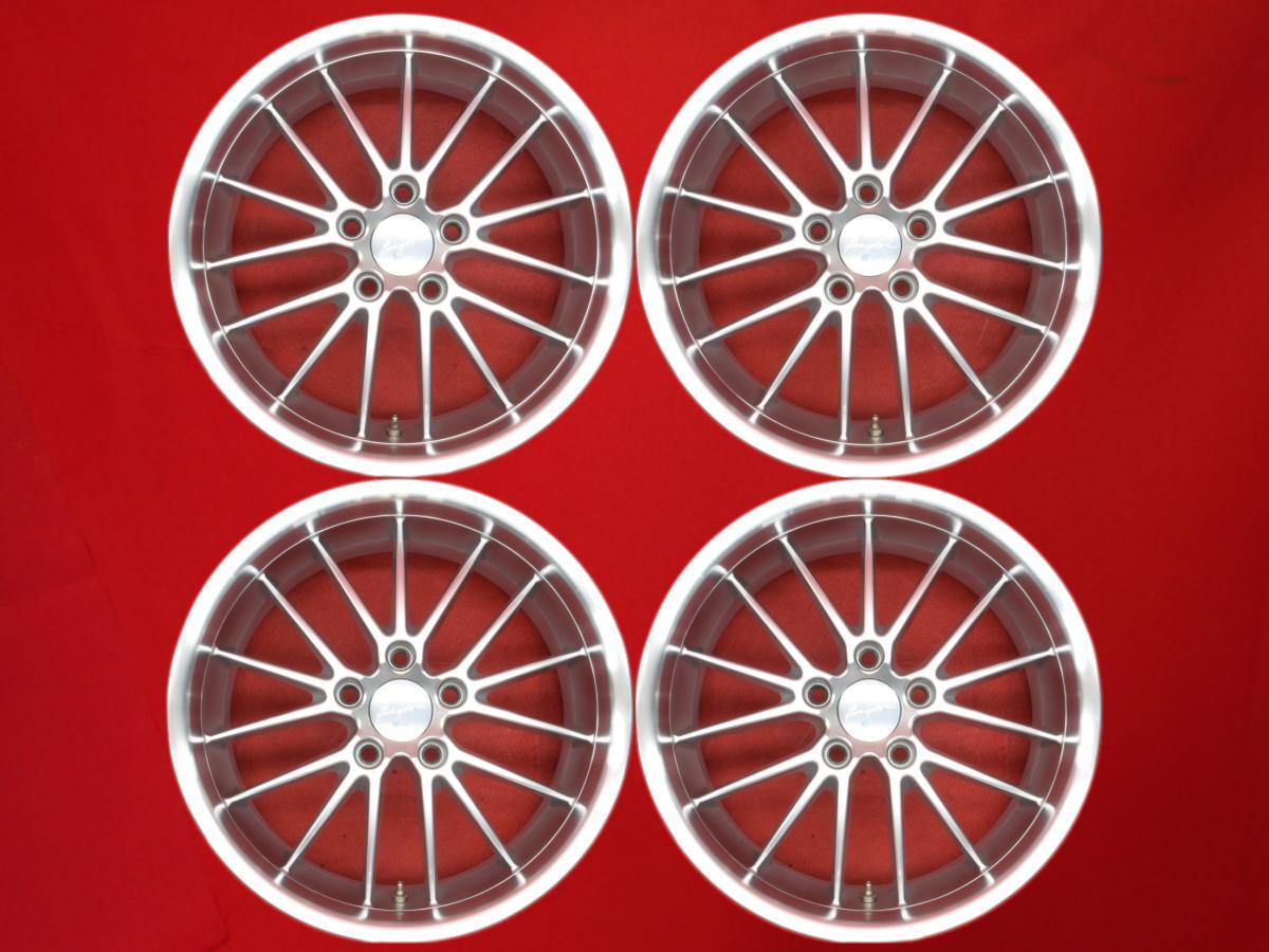 JDM Brayton Type 10 FLAME Frame Used Wheels 4-Wheel Set 8.5J 18PCD120 5 Hole (No Tires)