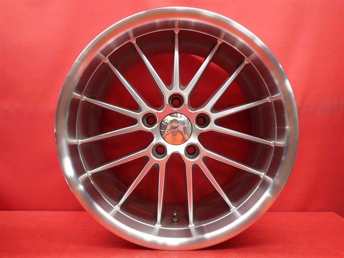 JDM Brayton Type 10 FLAME Frame Used Wheels 4-Wheel Set 8.5J 18PCD120 5 Hole (No Tires) - 画像 (4)