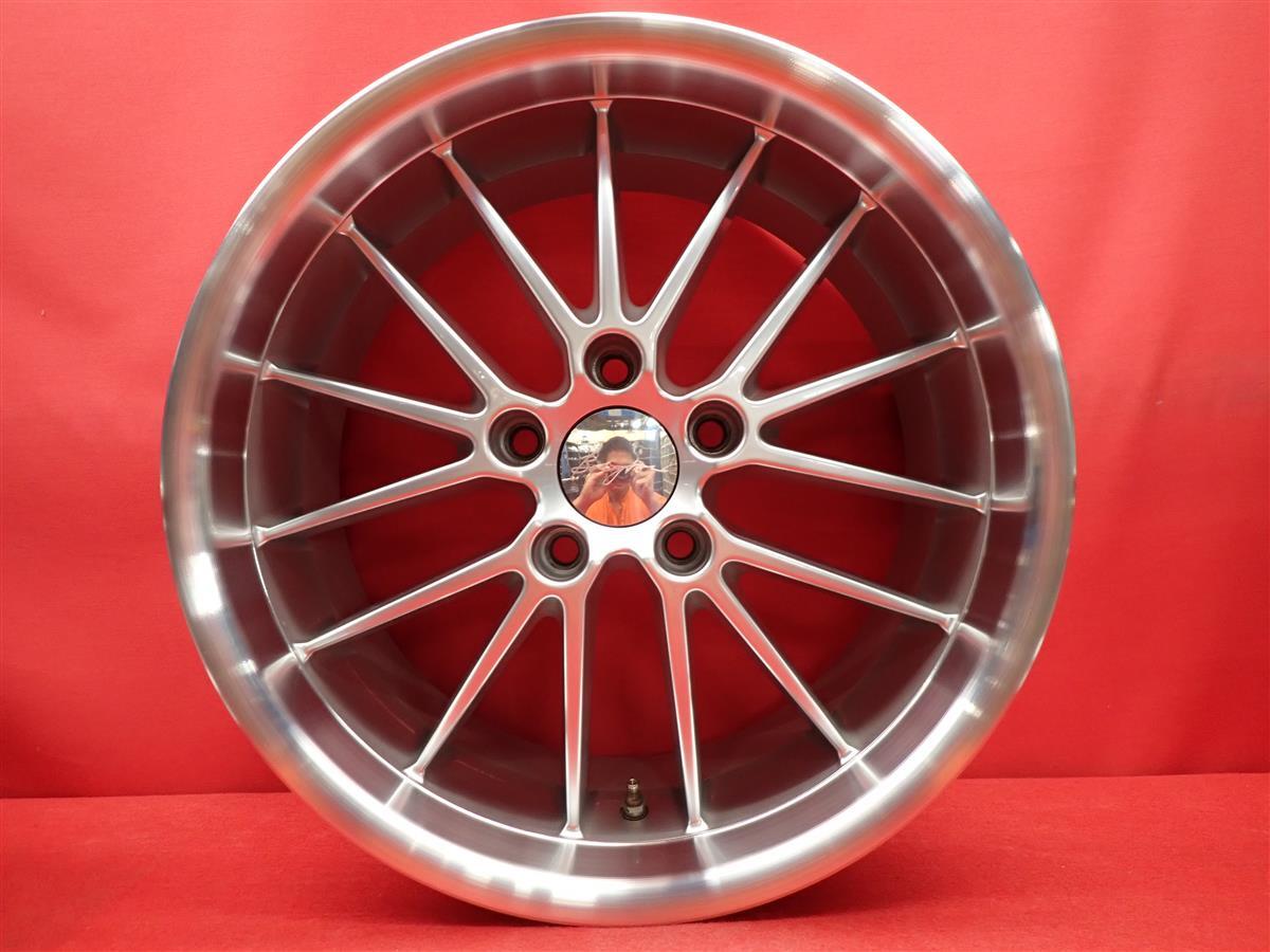JDM Brayton Type 10 FLAME Frame Used Wheels 4-Wheel Set 8.5J 18PCD120 5 Hole (No Tires) - 画像 (5)