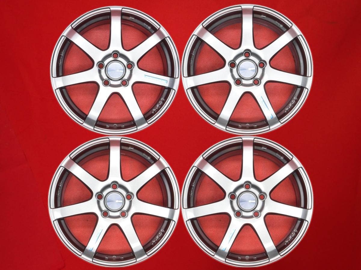 JDM Used ENKEI PF-07 wheels lightweight 8.9kg per wheel 4-Wheel Set 7.5/8J 1 (No Tires)