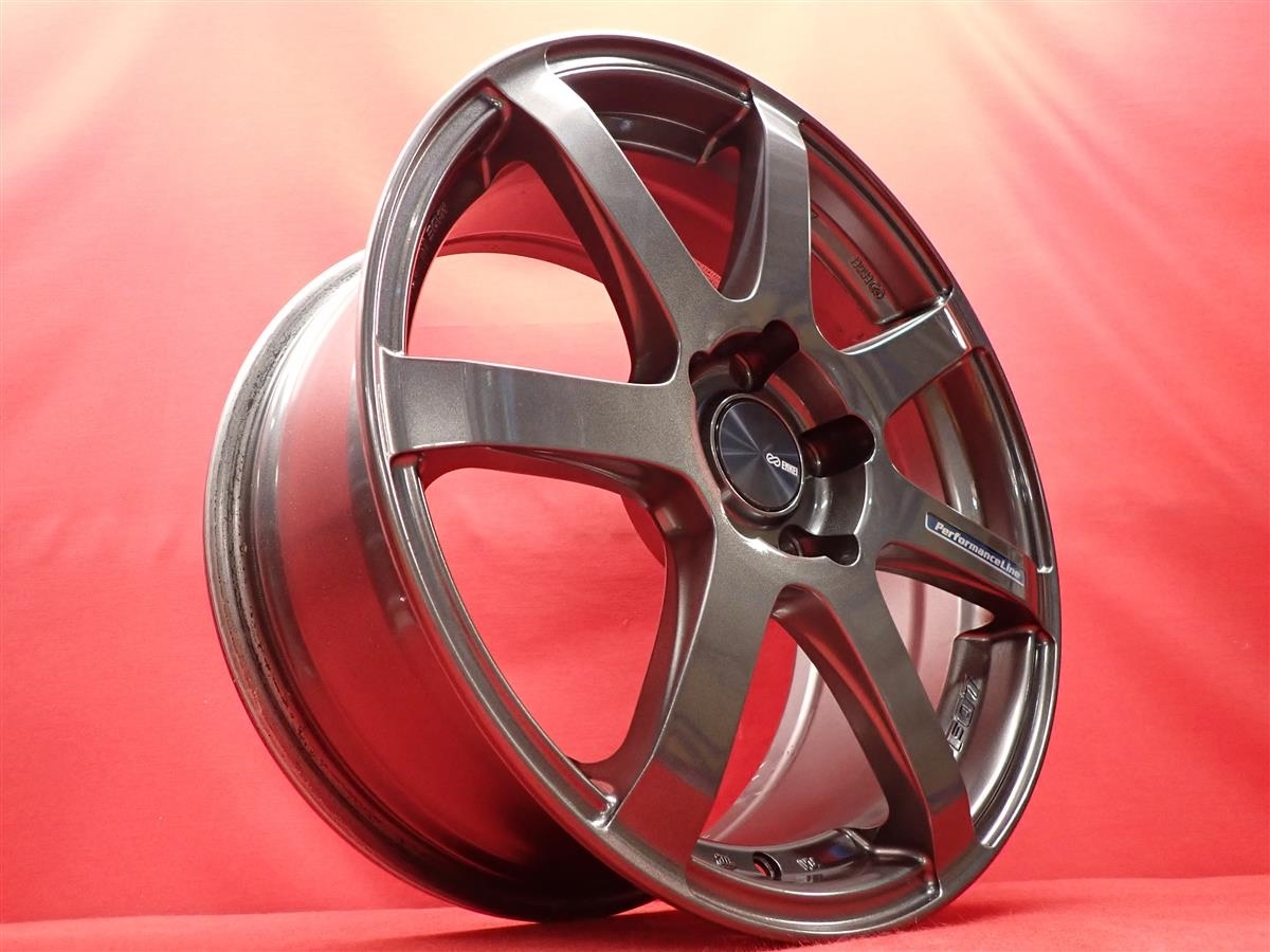 JDM Used ENKEI PF-07 wheels lightweight 8.9kg per wheel 4-Wheel Set 7.5/8J 1 (No Tires) - 画像 (3)