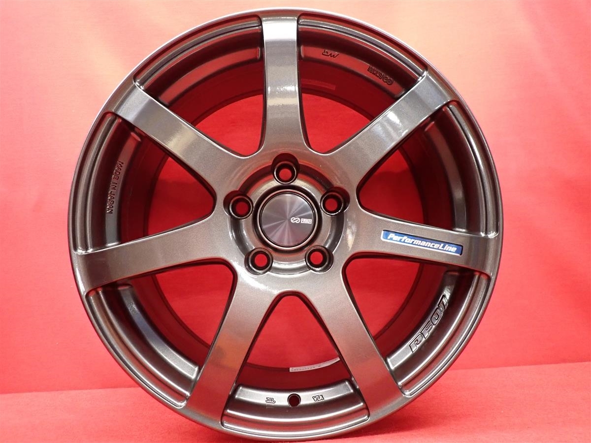JDM Used ENKEI PF-07 wheels lightweight 8.9kg per wheel 4-Wheel Set 7.5/8J 1 (No Tires) - 画像 (5)