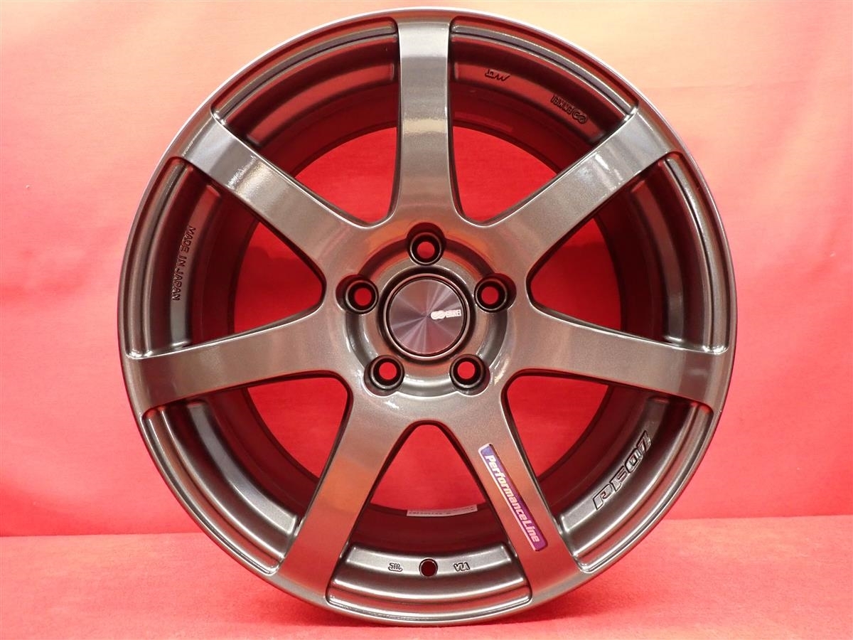 JDM Used ENKEI PF-07 wheels lightweight 8.9kg per wheel 4-Wheel Set 7.5/8J 1 (No Tires) - 画像 (6)
