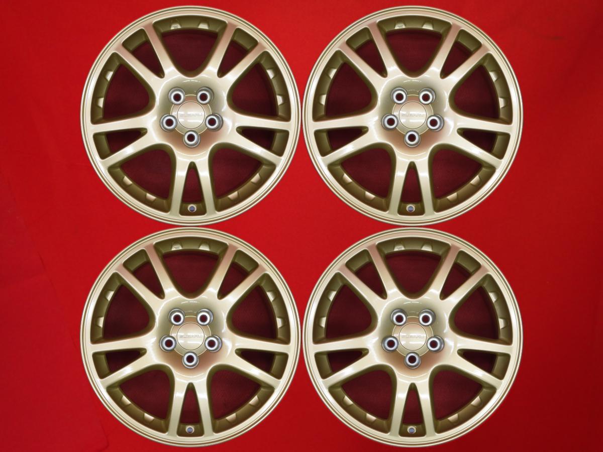 JDM SUBARU Genuine Used Wheels for Impreza GDB WRX STi 4-Wheel Set 7.5J PCD1 (No Tires)
