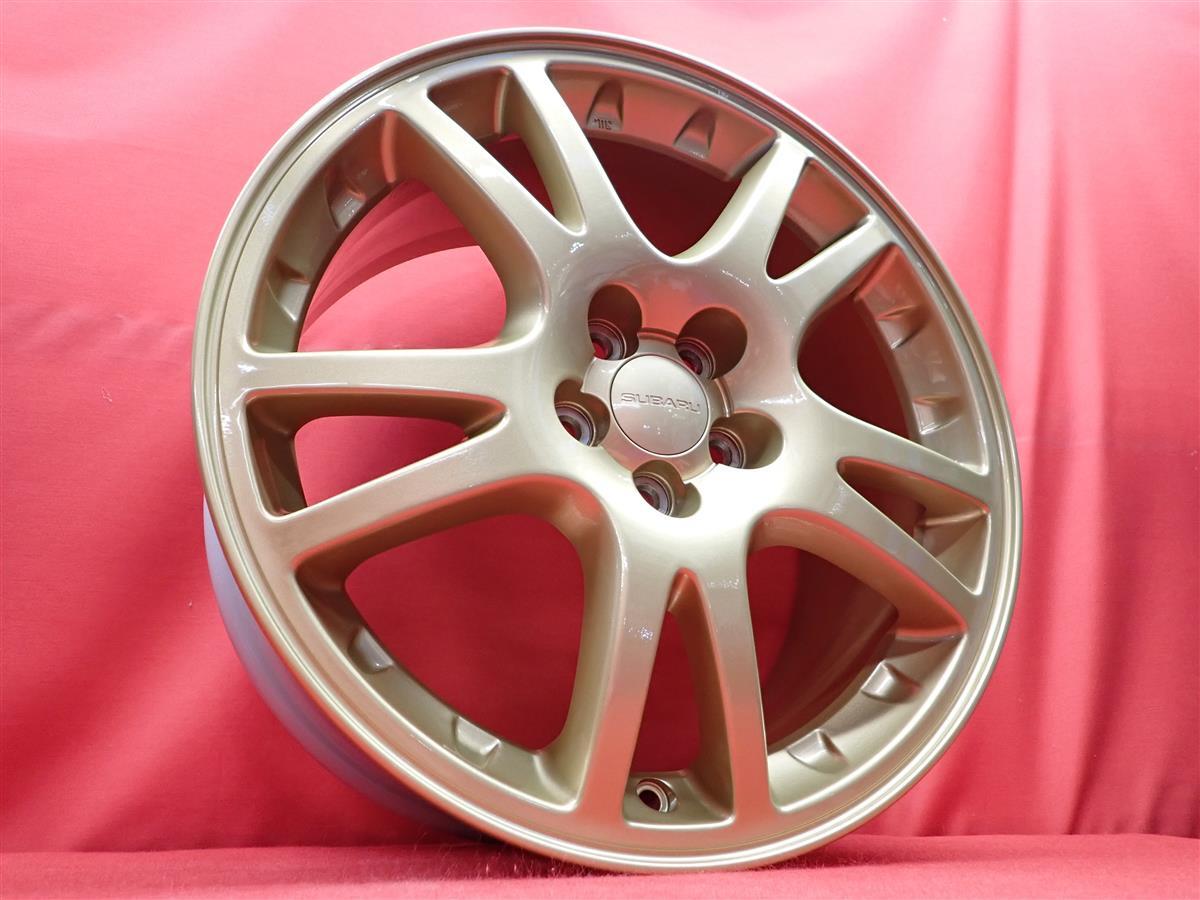 JDM SUBARU Genuine Used Wheels for Impreza GDB WRX STi 4-Wheel Set 7.5J PCD1 (No Tires) - 画像 (2)