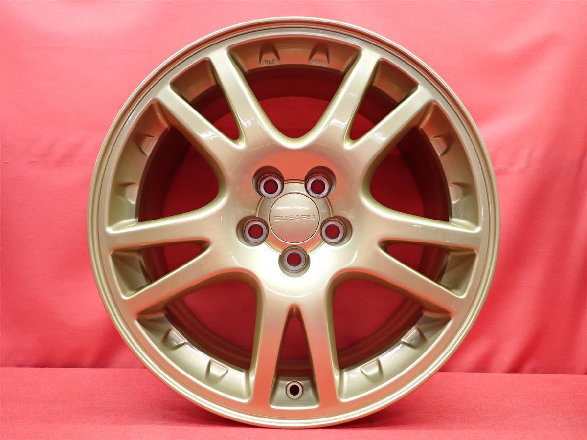 JDM SUBARU Genuine Used Wheels for Impreza GDB WRX STi 4-Wheel Set 7.5J PCD1 (No Tires) - 画像 (6)