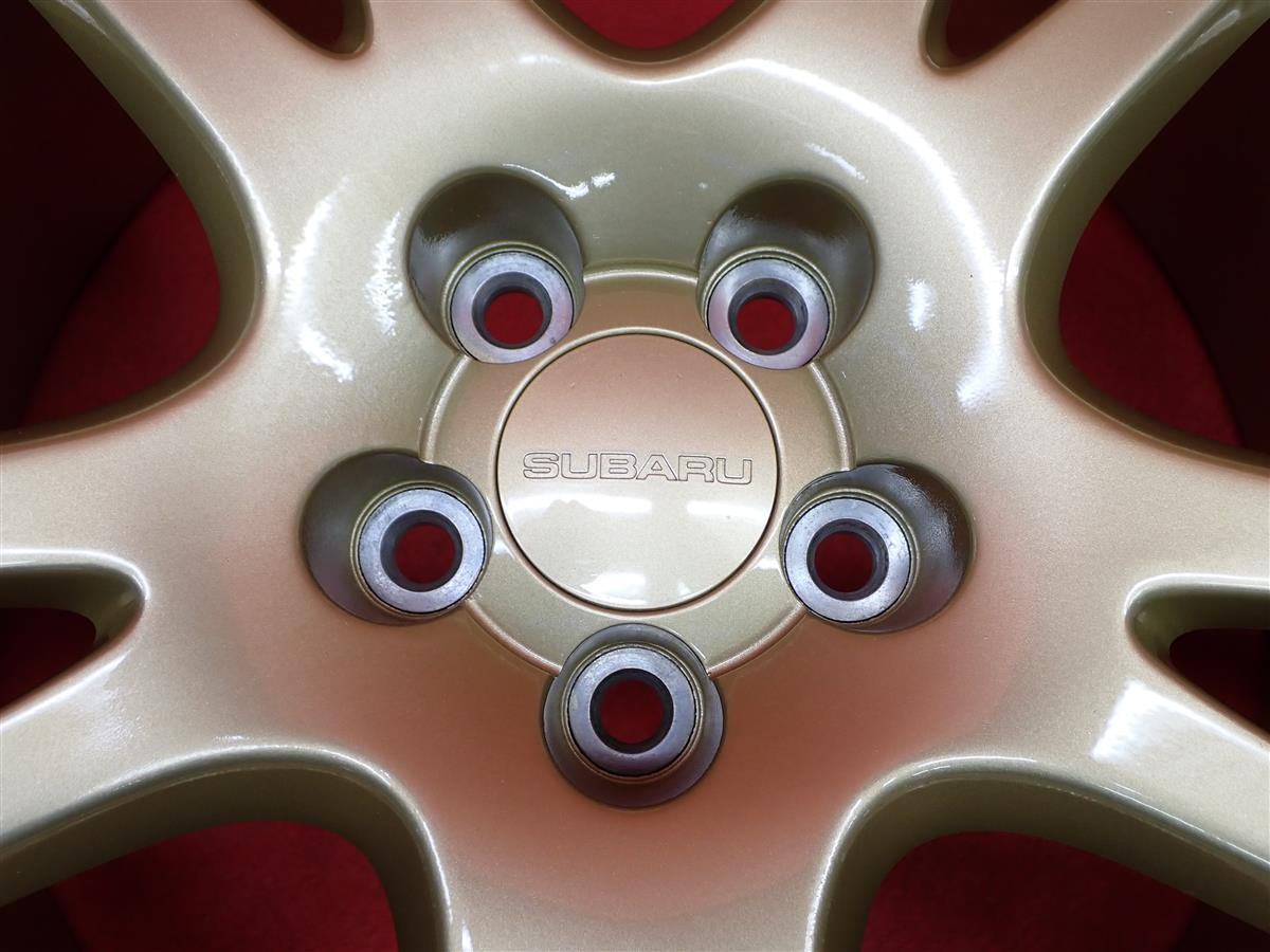 JDM SUBARU Genuine Used Wheels for Impreza GDB WRX STi 4-Wheel Set 7.5J PCD1 (No Tires) - 画像 (9)